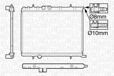 MAGNETI MARELLI 350213119600 -  Радиатор, охлаждение двигателя